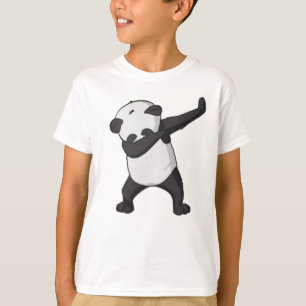 O t-shirt dos miúdos da solha da panda