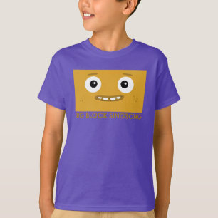 O t-shirt dos miúdos do amarelo da banda do