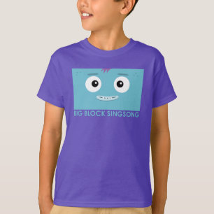 O t-shirt dos miúdos do azul da banda do