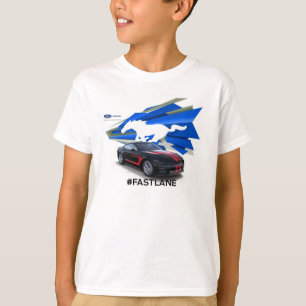 O t-shirt dos miúdos do Customizer do mustang