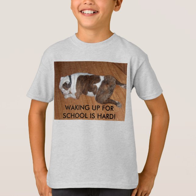 O t-shirt dos miúdos do De volta-School (Frente)