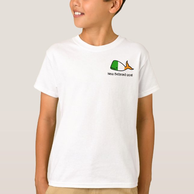 O t-shirt dos miúdos irlandeses da baleia (Frente)
