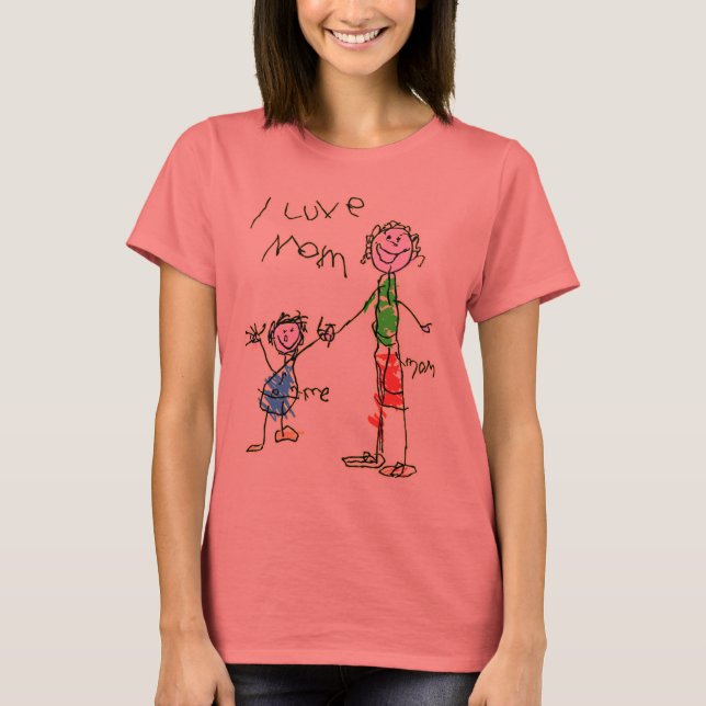 O t-shirt dos namorados da mamã (Frente)