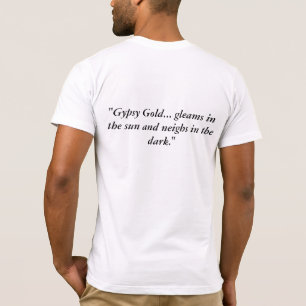 O t-shirt Dourado aciganado dos homens