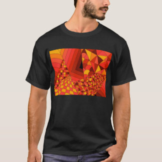 O t-shirt escuro básico abstrato de homens