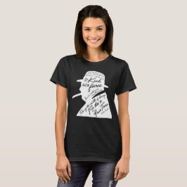 O t-shirt escuro básico das mulheres de Churchill