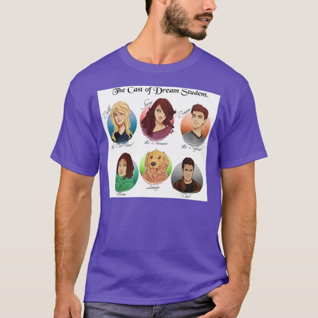 O t-shirt escuro básico dos homens (Frente)