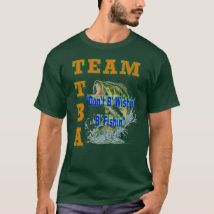 O t-shirt escuro básico dos homens da equipe TTBA