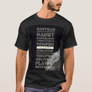 O t-shirt escuro básico dos homens de Ícaro do