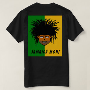 O t-shirt escuro básico dos homens de Jamaica
