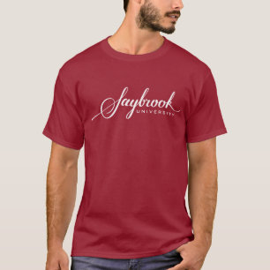 O t-shirt escuro básico dos homens de Saybrook
