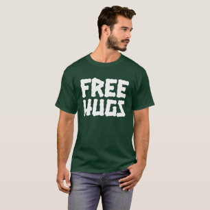 O t-shirt escuro básico dos homens livres dos