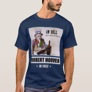 O t-shirt escuro dos homens da campanha de Herbert
