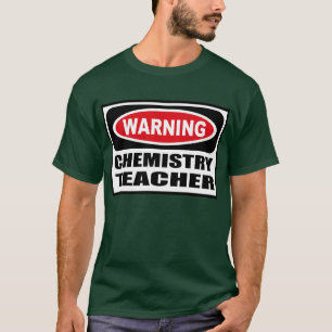 O t-shirt escuro dos homens de advertência do