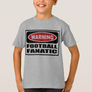 O t-shirt FANÁTICO do miúdo de advertência do