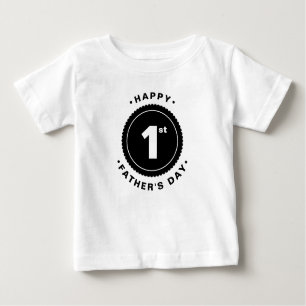 Ø t-shirt feliz do bebê do dia dos pais