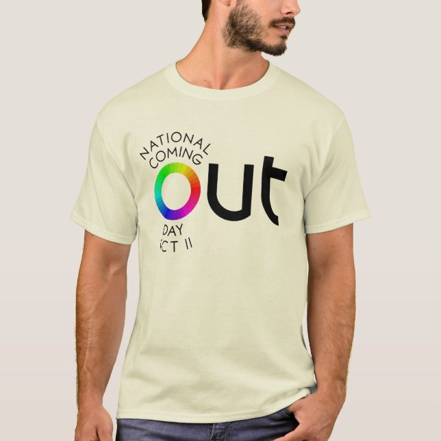 O t-shirt grande da luz da SAÍDA (Frente)