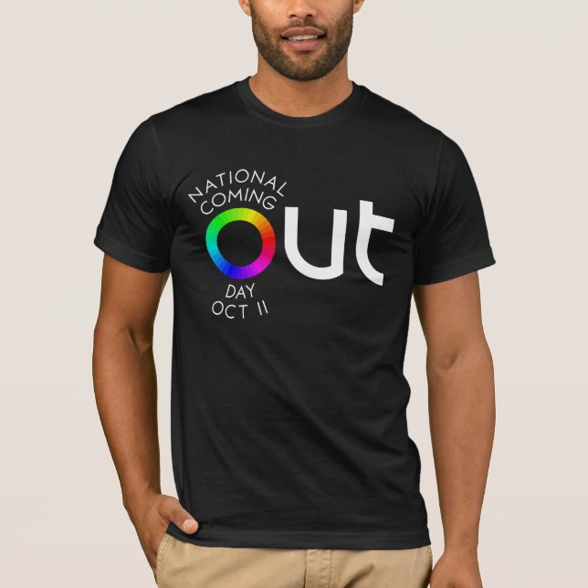 O t-shirt grande da obscuridade da SAÍDA (Frente)