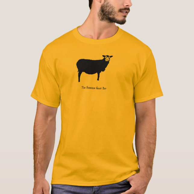 O t-shirt horrível do menino da cabra!! (Frente)