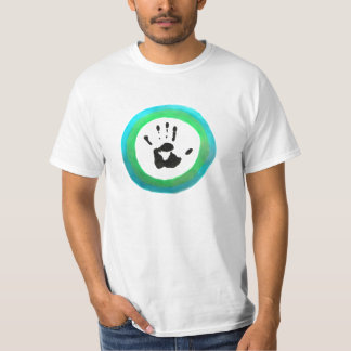O t-shirt humano da bandeira