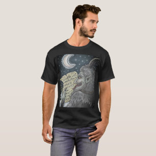 O T-SHIRT impertinente do NATAL KRAMPUS da lista