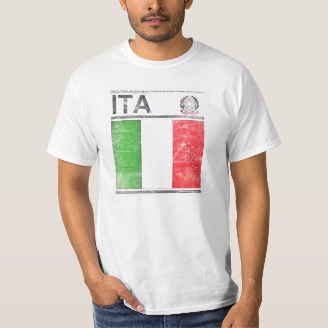 O t-shirt "Italia " dos homens (Frente)