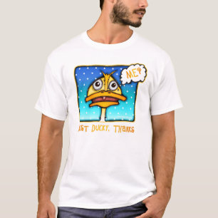 O t-shirt leve dos homens - apenas obrigados DUCKY