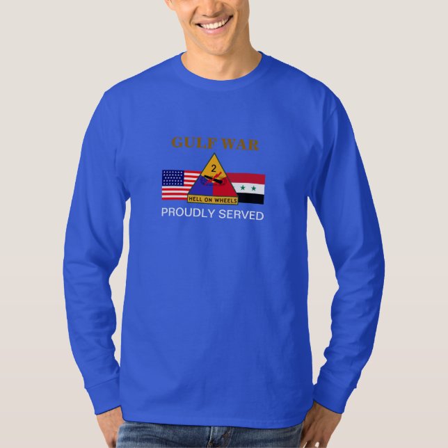 ò T-SHIRT LONGO da CAPA da GUERRA DO GOLFO da (Frente)