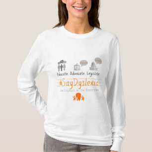 O t-shirt Longo-Sleeved das mulheres do
