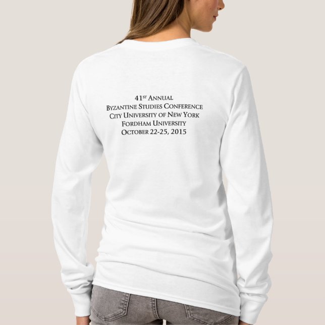 O t-shirt Longo-Sleeved das mulheres do BSC 2015 (Verso)