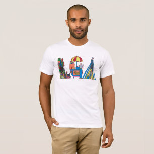 O t-shirt   NEW YORK dos homens, NY (LGA)