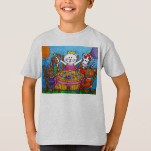 O t-shirt pequeno do tea party por Lisa Lorenz