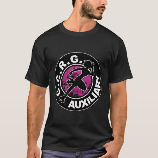O t-shirt preto auxiliar dos homens de CCRG