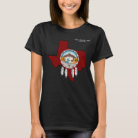 O t-shirt preto básico das mulheres do tribo TX de