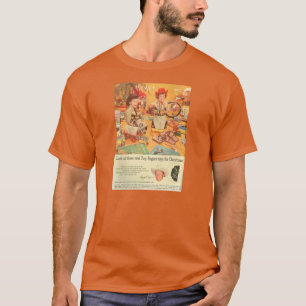 O t-shirt Roy Rogers brinca a propaganda 1958
