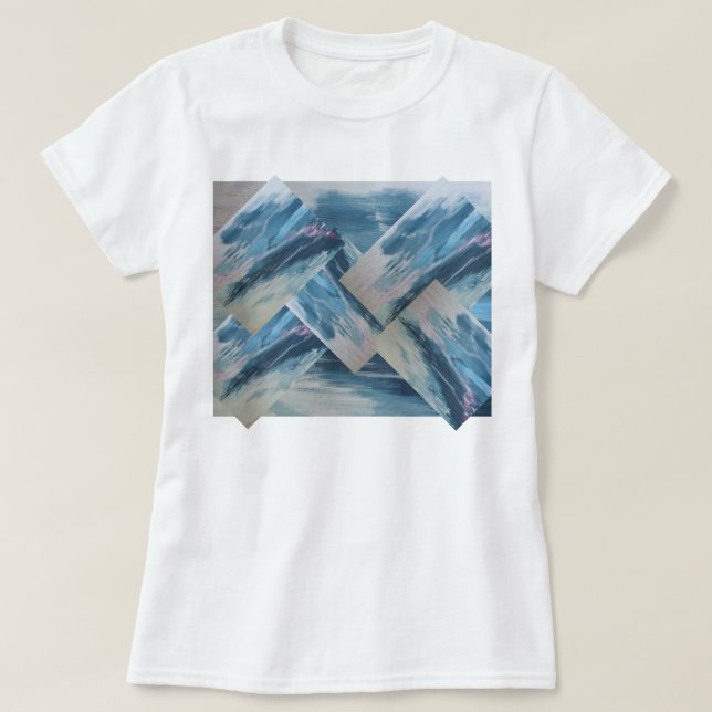 O t-shirt S-3X das mulheres do desenhista (Frente do Design)