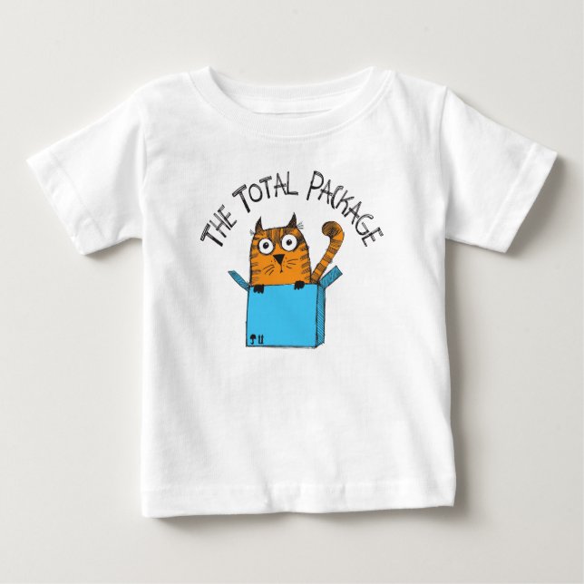 O t-shirt total do bebê do pacote (Frente)