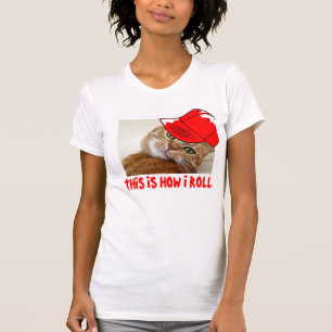O t-shirt urbano do gato de Hip Hop, este é como