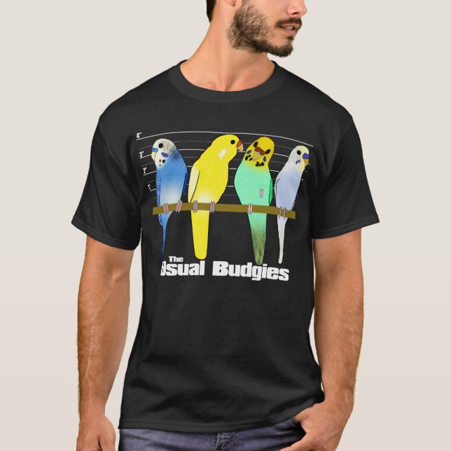 O t-shirt usual de Budgies (Frente)