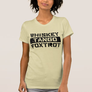 O tango do uísque Foxtrot o t-shirt das mulheres