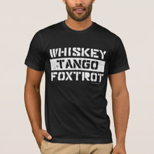 O tango do uísque Foxtrot o t-shirt dos homens do