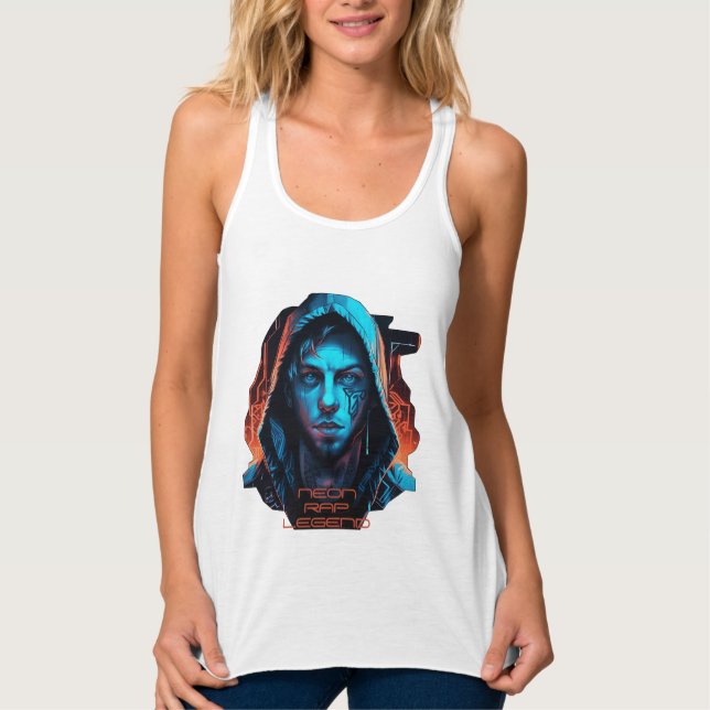 O Tanque de T-shirt do Rapper Top (Frente)