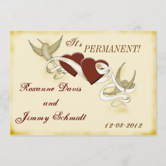 O tatuagem do vintage inspirou o convite do