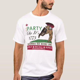 O tea party como ele é t-shirt novo dos impostos
