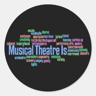 O teatro musical é etiquetas