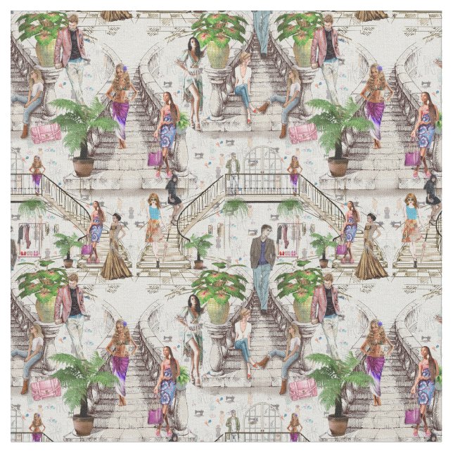 O Tecido de ferramentas de designer de moda (Detalhe)