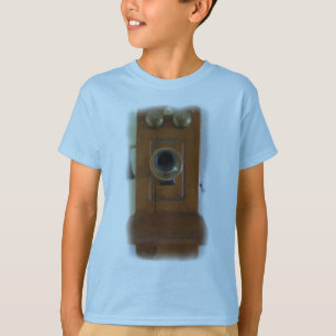 O telefone do vintage caçoa o t-shirt básico