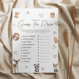 O Tema da Floresta Adivinha o Jogo do Preço