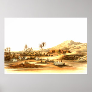 O Templo de Sethos I , Poster do Egito