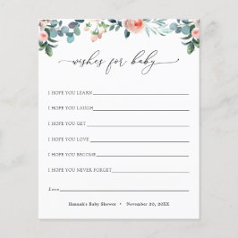 O tempo do chá deseja um cartão de bebê